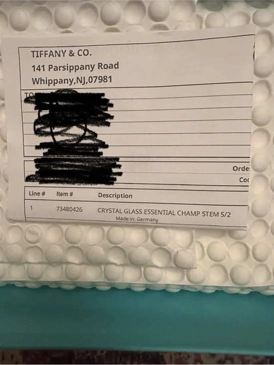 Tiffany & Co. Crystal Glass Essential Champagne Stems x2 - Picture 3 of 6